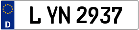 Trailer License Plate
